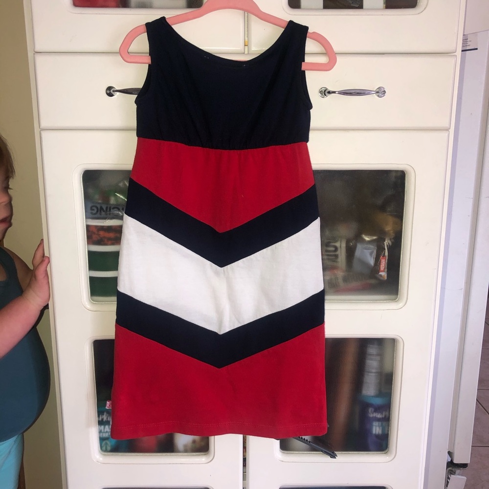 Patriotic little girls maxi dress - runs big! - Picture 2 of 7